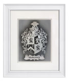 Family Crest — Framed Hand-Carved Fine Art Glass