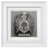 Family Crest — Framed Hand-Carved Fine Art Glass