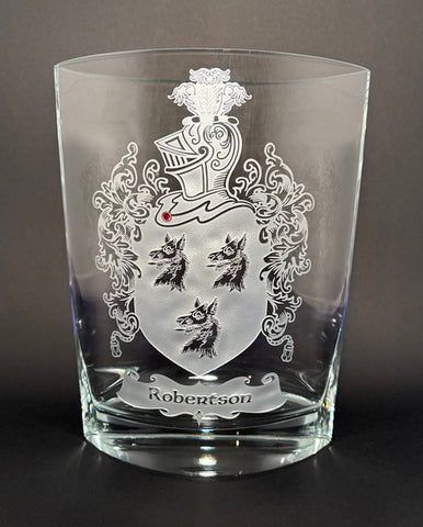 Family Crest Centerpiece Vase