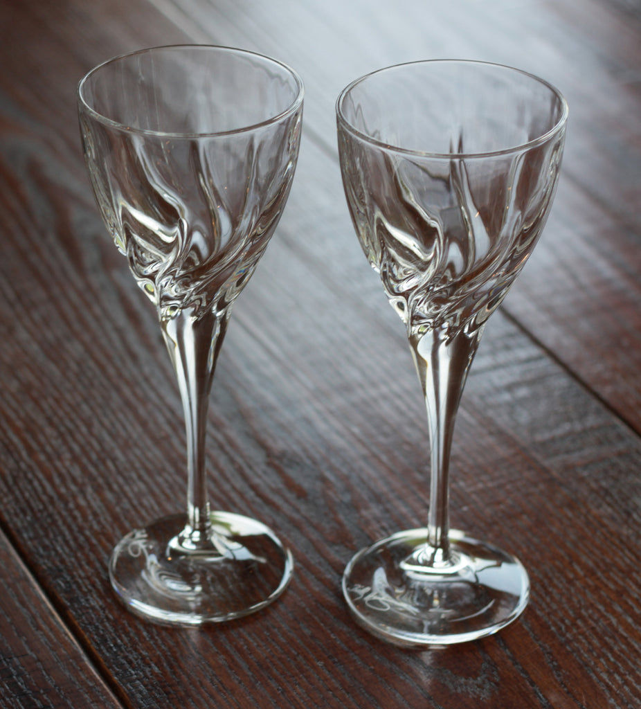 RCR Silver Wine Glasses
