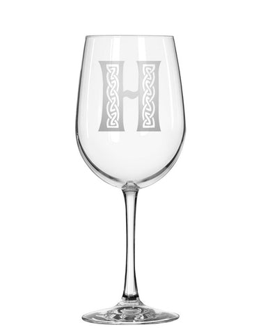 Celtic Initial Glassware