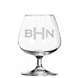 Classic Block Monogram Glassware