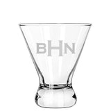 Classic Block Monogram Glassware