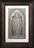 Saint Patrick— Framed Hand-Carved Fine Art Glass