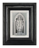Saint Patrick— Framed Hand-Carved Fine Art Glass