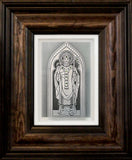 Saint Patrick— Framed Hand-Carved Fine Art Glass