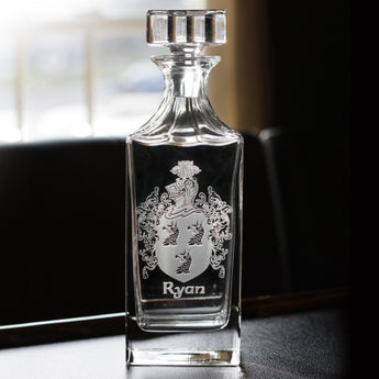 Family Crest Square Decanter