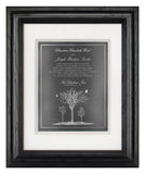 Hand-Carved Wedding Invitation — Framed 11 x 14