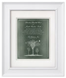 Hand-Carved Wedding Invitation — Framed 11 x 14