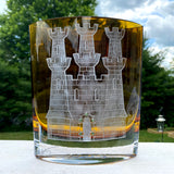 Amber Castle Vase