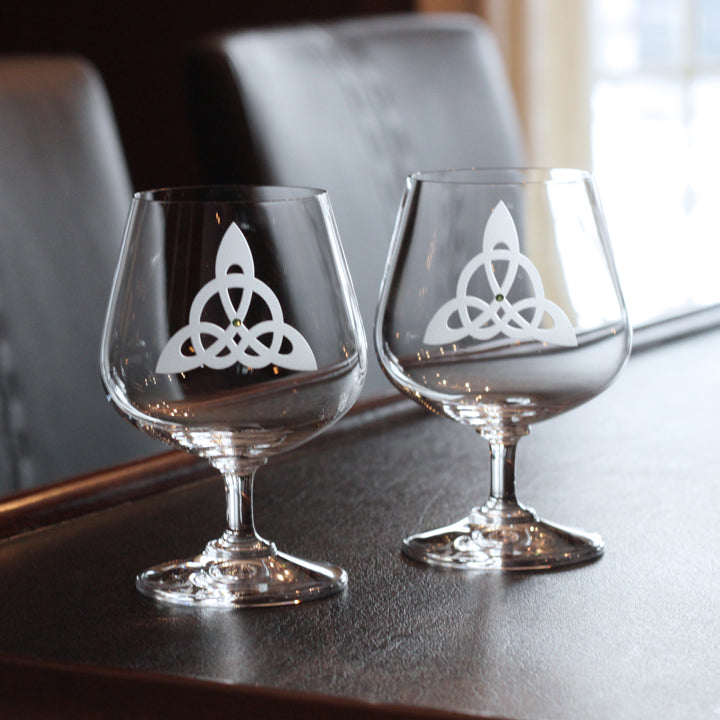 Celtic Brandy Glass  Claddagh Glass – Healy Glass Artistry