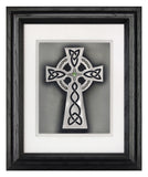Celtic Cross — Framed Hand-Carved Fine Art Glass