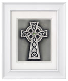 Celtic Cross — Framed Hand-Carved Fine Art Glass
