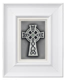 Celtic Cross — Framed Hand-Carved Fine Art Glass