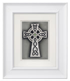 Celtic Cross — Framed Hand-Carved Fine Art Glass