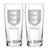 Family Crest Pint Glasses