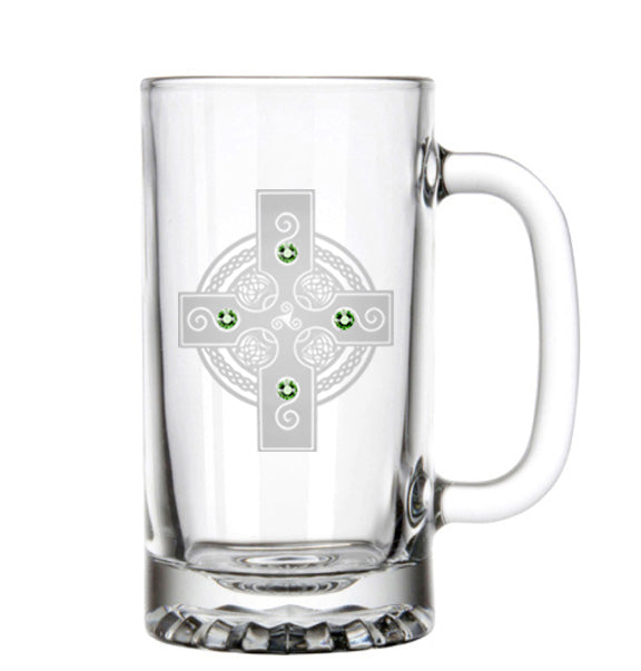 Custom Engraved Irish Beer Stein  Shamrock Beer Mug– Crystal Imagery