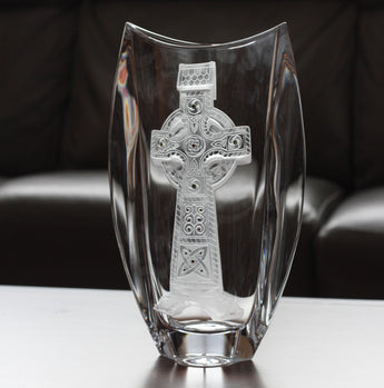 Cashel Cross Tall Winged Vase