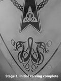 Celtic Warrior Shield — Framed 11 x 17