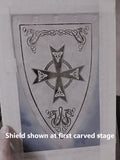 Celtic Warrior Shield — Framed 11 x 17