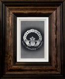 Celtic Claddagh — Framed Hand-Carved Fine Art Glass