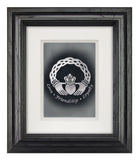 Celtic Claddagh — Framed Hand-Carved Fine Art Glass