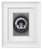 Celtic Claddagh — Framed Hand-Carved Fine Art Glass