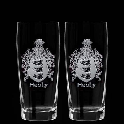 Family Crest Pint Glasses