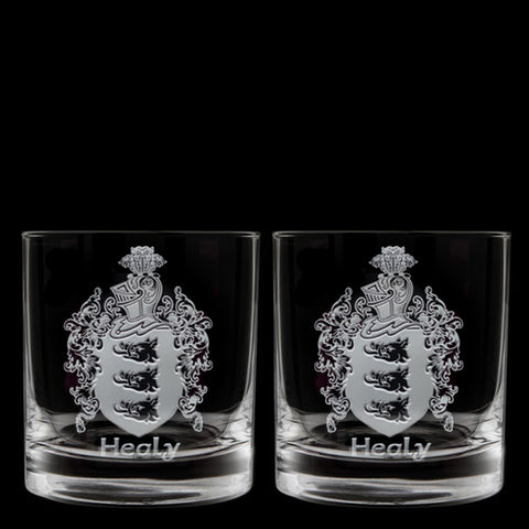Family Crest Whiskey Glasses