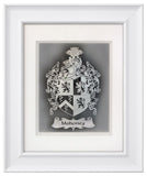 Family Crest — Framed Hand-Carved Fine Art Glass