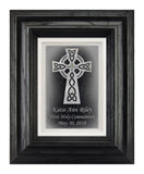 hand carved glass frame