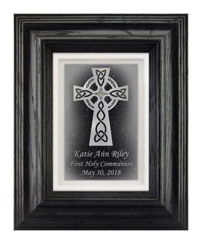 hand carved glass frame