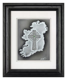 The Cross Over Ireland — Framed Hand-Carved Fine Art Glass