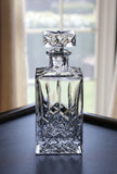 Diamond Pattern Crystal Whiskey Decanter