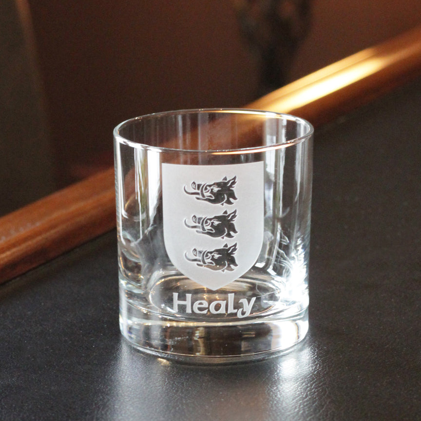 Personalized Irish Coat of Arms Pint Glasses - Set of 4 at