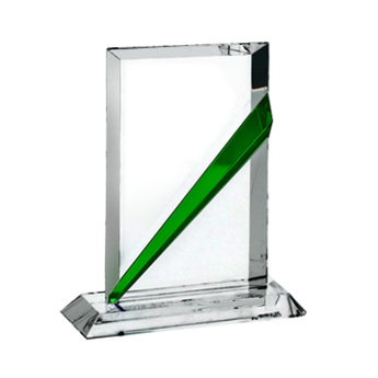 Customizable Emerald Angle Award