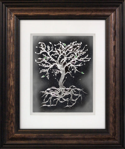 The Dream Tree — Framed Hand-Carved Fine Art Glass