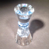 Facet-cut Blue Cobalt Candle Holders (Set of 2)