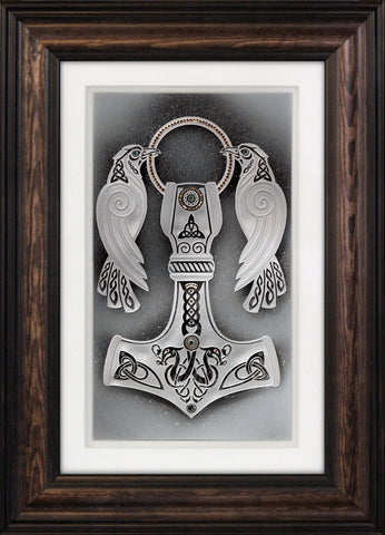Viking Hammer — Framed 11 x 17