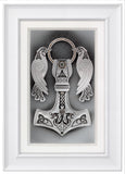 Viking Hammer — Framed 11 x 17