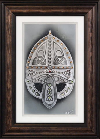 Viking Helmet — Framed 11 x 17