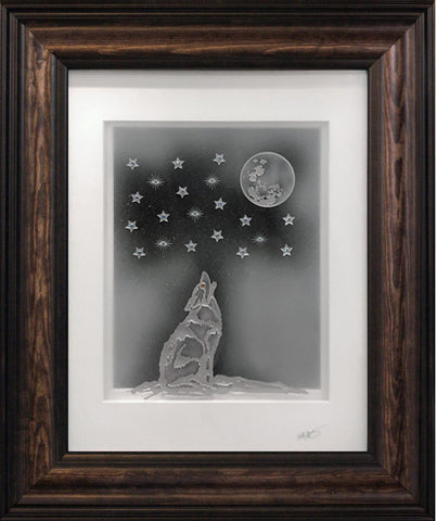 Howling Wolf — Framed 11 x 14