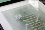 Irish Blessing — Framed Hand-Carved Fine Art Glass