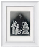 The Nativity — Framed Hand-Carved Fine Art Glass