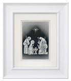 The Nativity — Framed Hand-Carved Fine Art Glass
