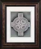 Celtic Shield — Framed Hand-Carved Fine Art Glass