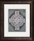 Celtic Shield — Framed Hand-Carved Fine Art Glass