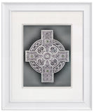Celtic Shield — Framed Hand-Carved Fine Art Glass