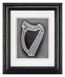 The Harp — Framed Hand-Carved Fine Art Glass