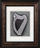 The Harp — Framed Hand-Carved Fine Art Glass